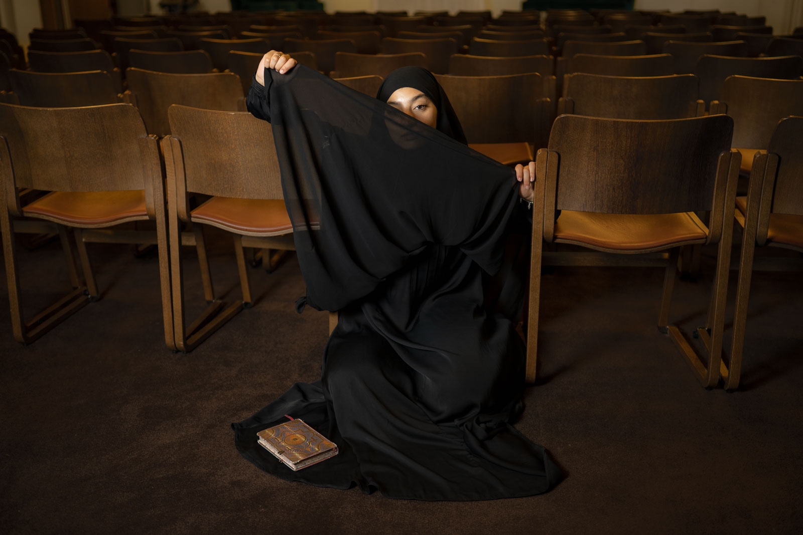 Zainab Nasrati, medical student and activist for Muslim rights: “…My passion for activism started from the mosque and the spiritual aspects of Islam. I was inspired by the tradition of the Prophet - peace be upon him - that the best person is the most beneficial person for society…”, 28.10.2023, Copenhagen, Dänemark, © 2023 Moamen Mostafa 